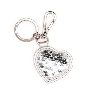 Michael Kors Women's Metallic Sequin Heart Key